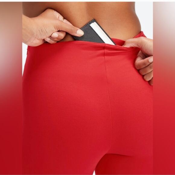 Fabletics NWT 24/7 Red Skinny Pant Zipper Ankle Full Length High Rise M $89MSRP - Picture 15 of 16